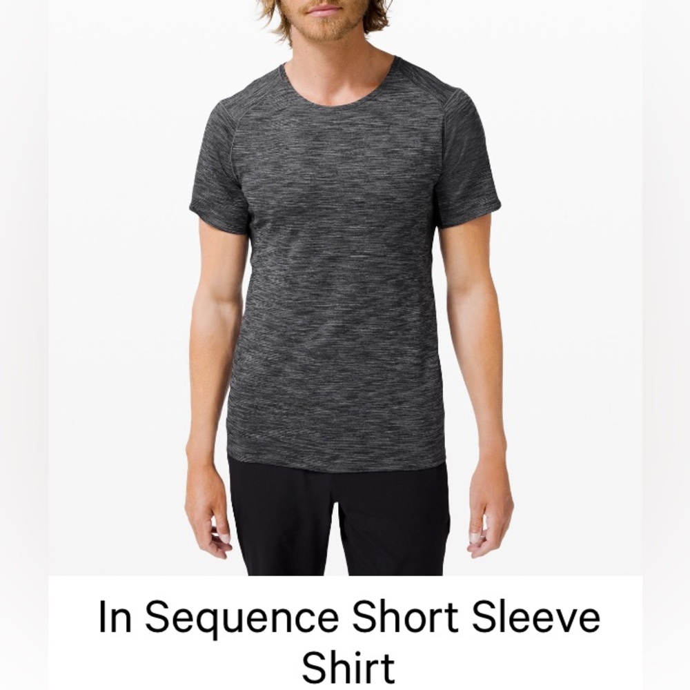 Lululemon Charcoal Short Sleeve Tee